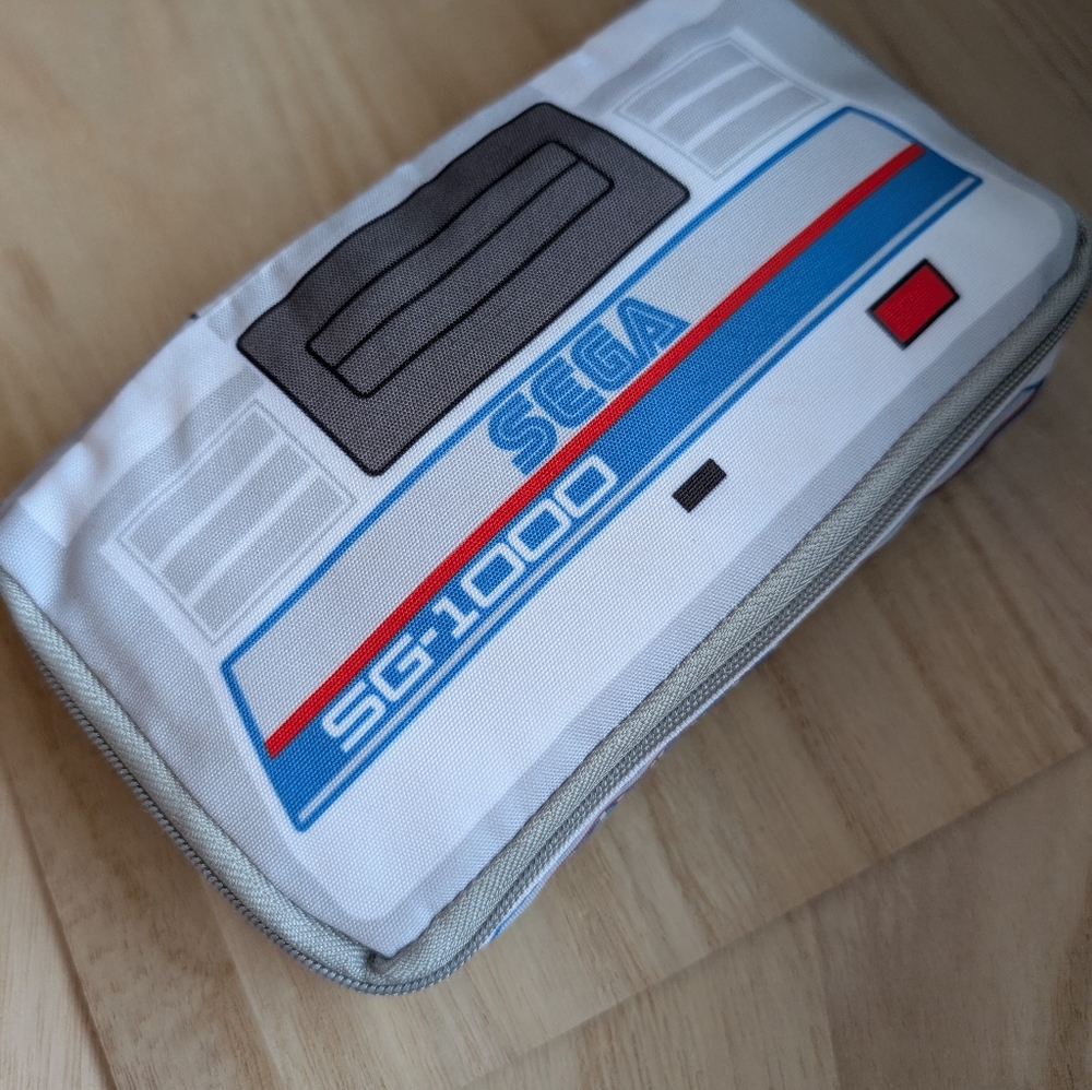 Gray Retro Sega SG-10000 Gaming Console Storage Bag